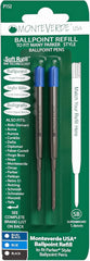 מילוי לעט כדורי Monteverde Superbroad תואם פרקר Ballpoint Pens Soft Roll 1.4 mm צבע כחול