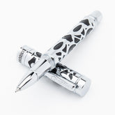 עט רולר Conklin Endura Deco Crest - שחור כרום Black Chrome