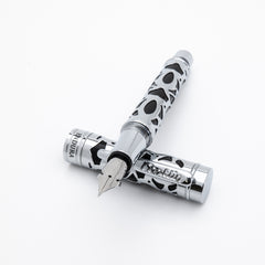 עט נובע Conklin Endura Deco Crest - שחור כרום Black Chrome