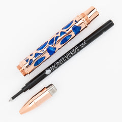 עט רולר Conklin Endura Deco Crest - כחול Blue