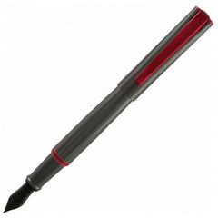 עט נובע Monteverde Impressa - מתכת אקדח עם גימור אדום Gun Metal with Red Trim