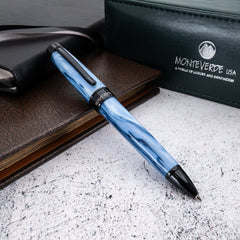 עט כדורי Monteverde Prima - כחול Blue Swirl