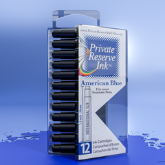 דיו American כחול Blue מחסניות (12 יחידות קופסה שקופה)