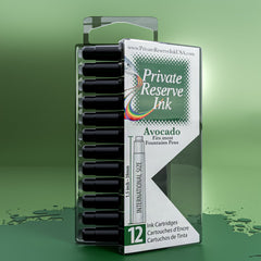 דיו Avocado ירוק Avocado מחסניות (12 יח' קופסה שקופה)