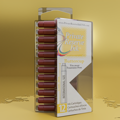 דיו Buttercup צהוב Buttercup מחסניות (12 יח' בקופסה שקופה)