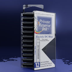 דיו Electric DC כחול Blue Cartridges, 12 pcs clear box