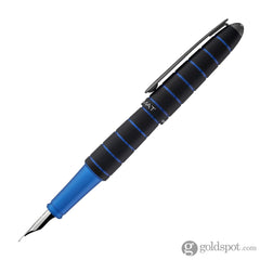 עט נובע Diplomat Elox - שחור וכחול טבעתי Ring Black & Blue