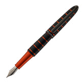 עט נובע Diplomat Elox - שחור וכתום בטבעות Ring Black & Orange