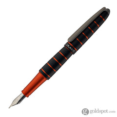 עט נובע Diplomat Elox - שחור וכתום בטבעות Ring Black & Orange