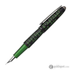 עט נובע Diplomat Elox Matrix - שחור וירוק טבעתי Ring Black & Green