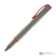 עט רולר Monteverde Impressa - אפור כהה עם גימור אדום Gunmetal with Red Trim