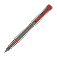 עט רולר Monteverde Impressa - אפור כהה עם גימור אדום Gunmetal with Red Trim