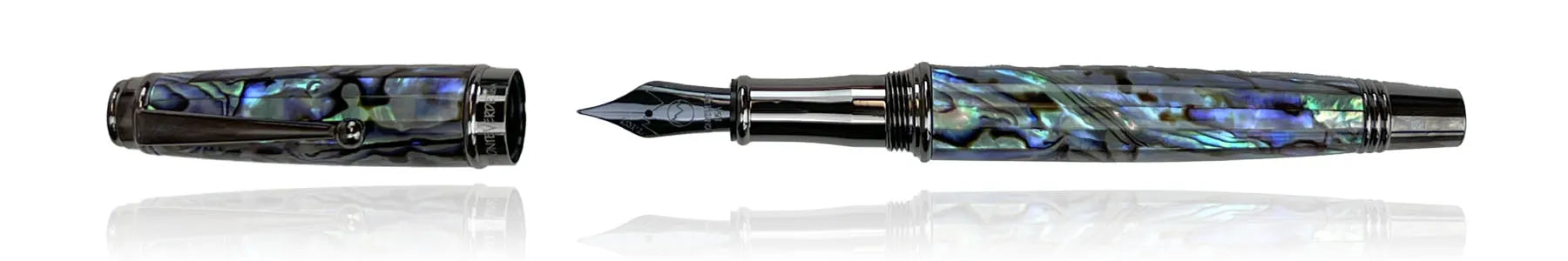 עט נובע Monteverde Invincia Deluxe Abalone - אפור פלדה Gunmetal *מהדורה מוגבלת*