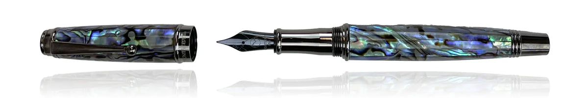 עט נובע Monteverde Invincia Deluxe Abalone - אפור פלדה Gunmetal *מהדורה מוגבלת*