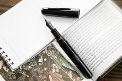 עט נובע Conklin All American - שחור Raven Black
