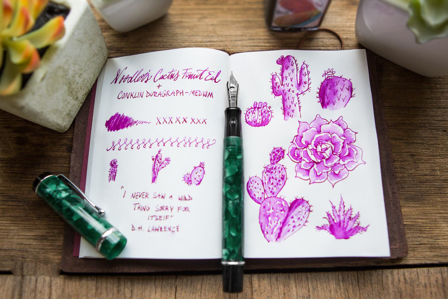 עט נובע Conklin Duragraph - ירוק יער Forest Green