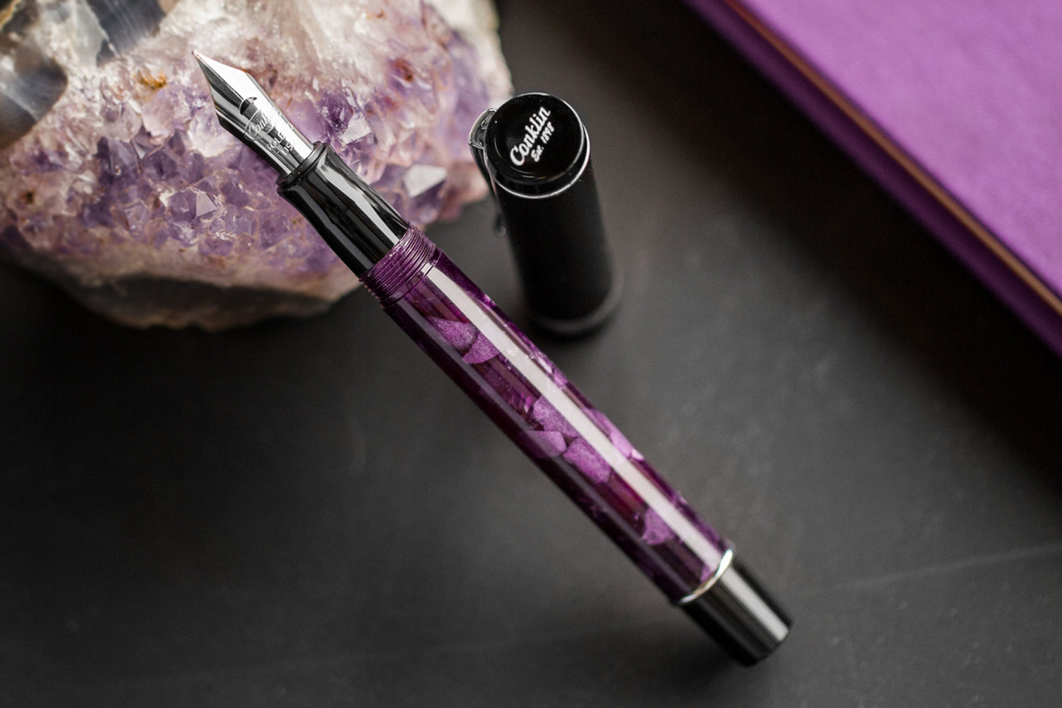 עט נובע Conklin Duragraph - לילות סגולים Purple Nights