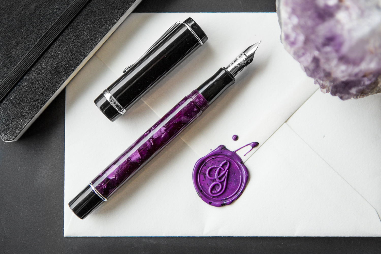 עט נובע Conklin Duragraph - לילות סגולים Purple Nights