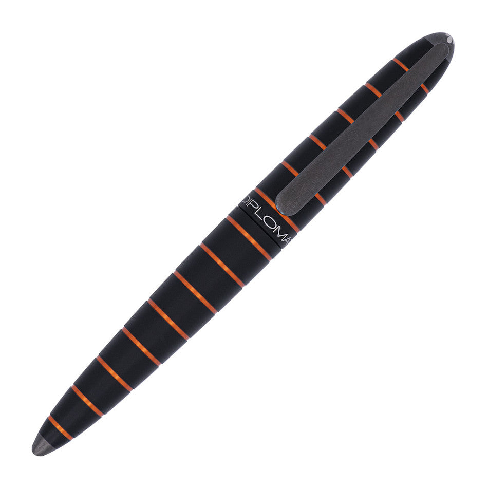 עט רולר Diplomat Elox Ring - שחור/כתום Black/Orange