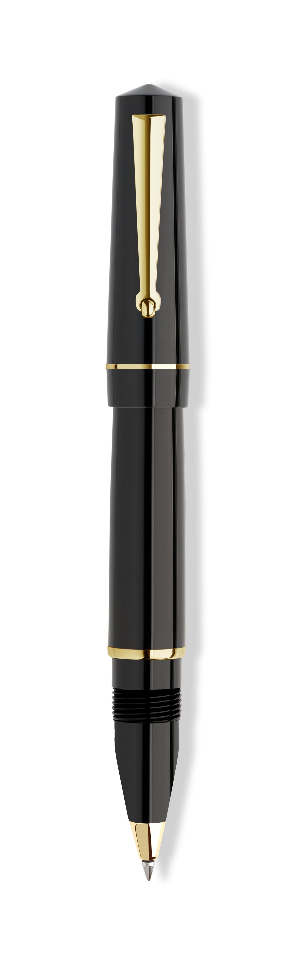 עט רולר Delta Dune Rollerball pen שחור מט זהב צהוב