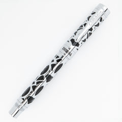 עט רולר Conklin Endura Deco Crest - שחור כרום Black Chrome
