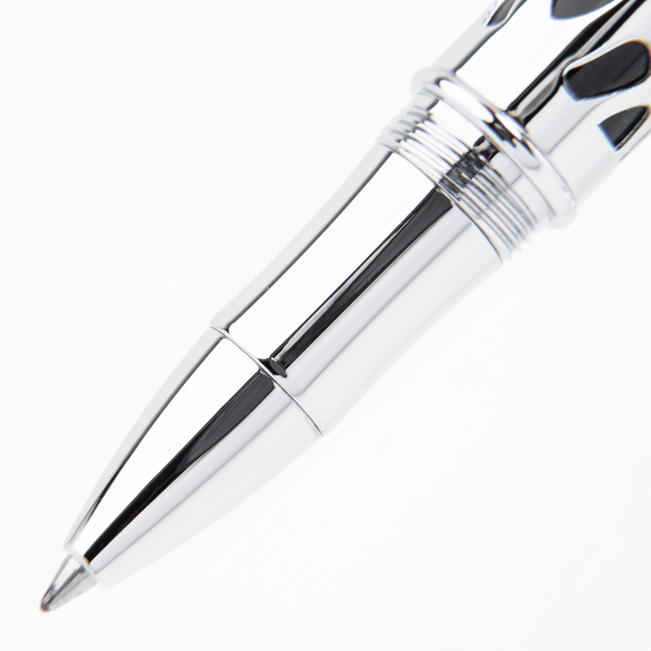 עט רולר Conklin Endura Deco Crest - שחור כרום Black Chrome