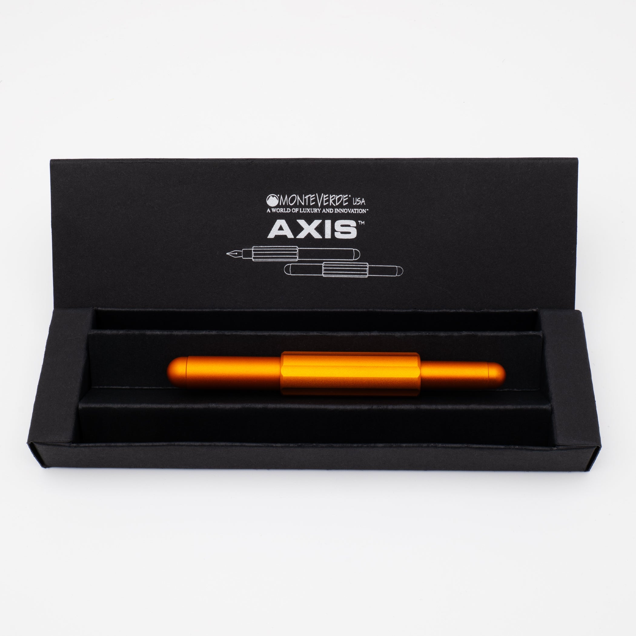 Monteverde USA Axis Fountain Pen Matte Orange