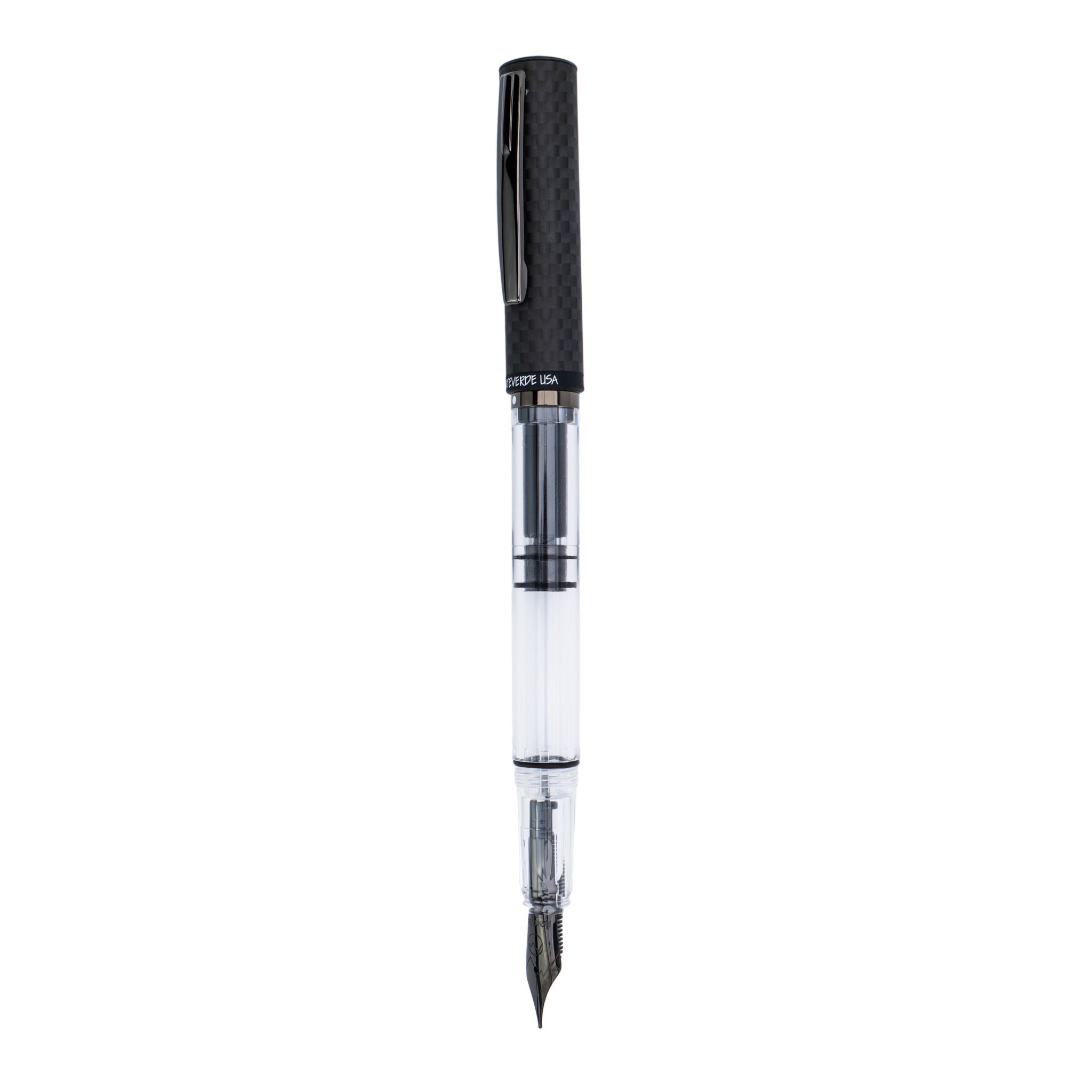 Monteverde MP1 Matte Carbon Fiber – עט נובע עם מכסה מסיבי פחם בגימור מט