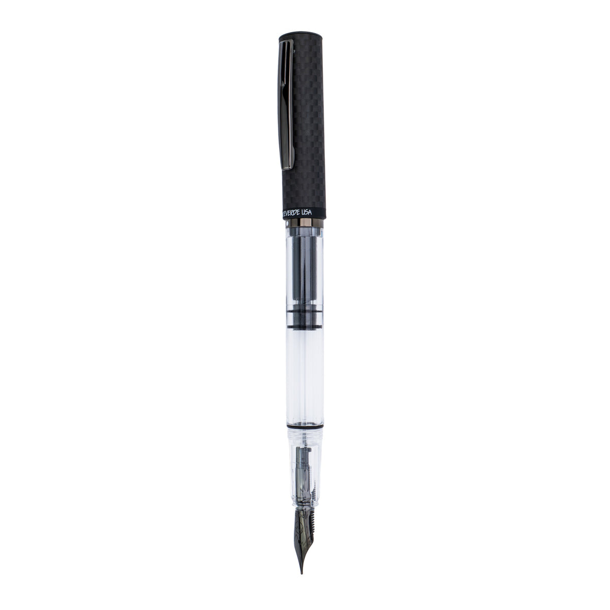 Monteverde MP1 Matte Carbon Fiber – עט נובע עם מכסה מסיבי פחם בגימור מט