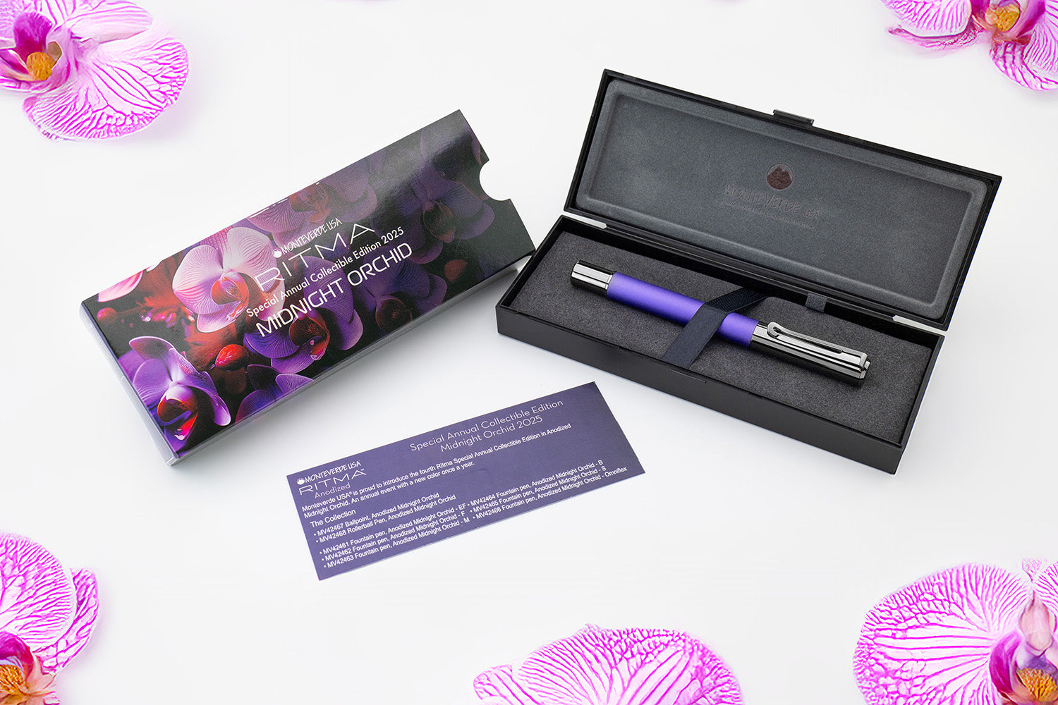 עט נובע Monteverde Ritma - סחלב חצות Midnight Orchid