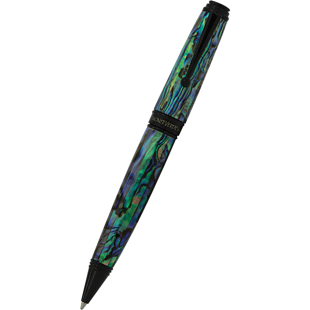 עט כדורי Monteverde Invincia Deluxe Abalone - אפור פלדה Gunmetal *מהדורה מוגבלת*