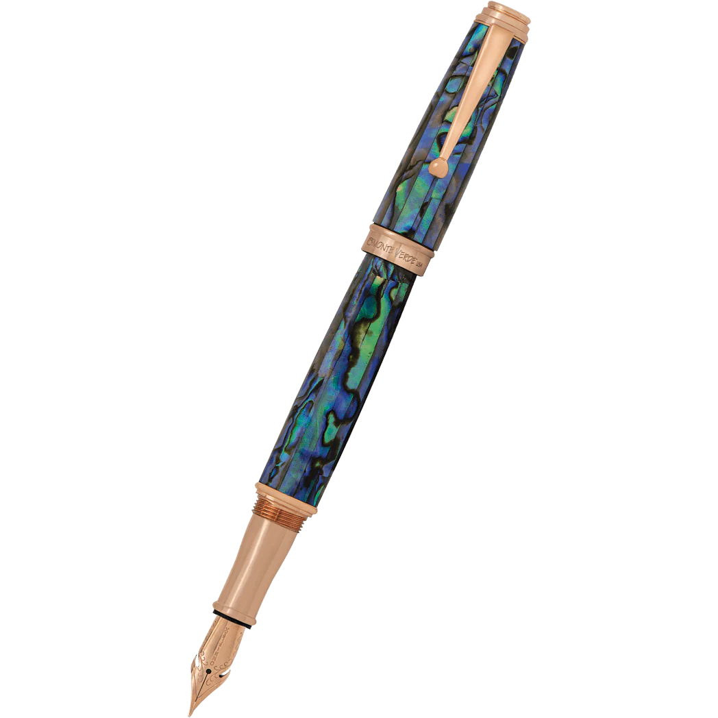עט נובע Monteverde Invincia Deluxe Abalone - זהב ורוד Rosegold *מהדורה מוגבלת*