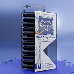 דיו Black Magic כחול Blue מחסניות (12 באריזה)