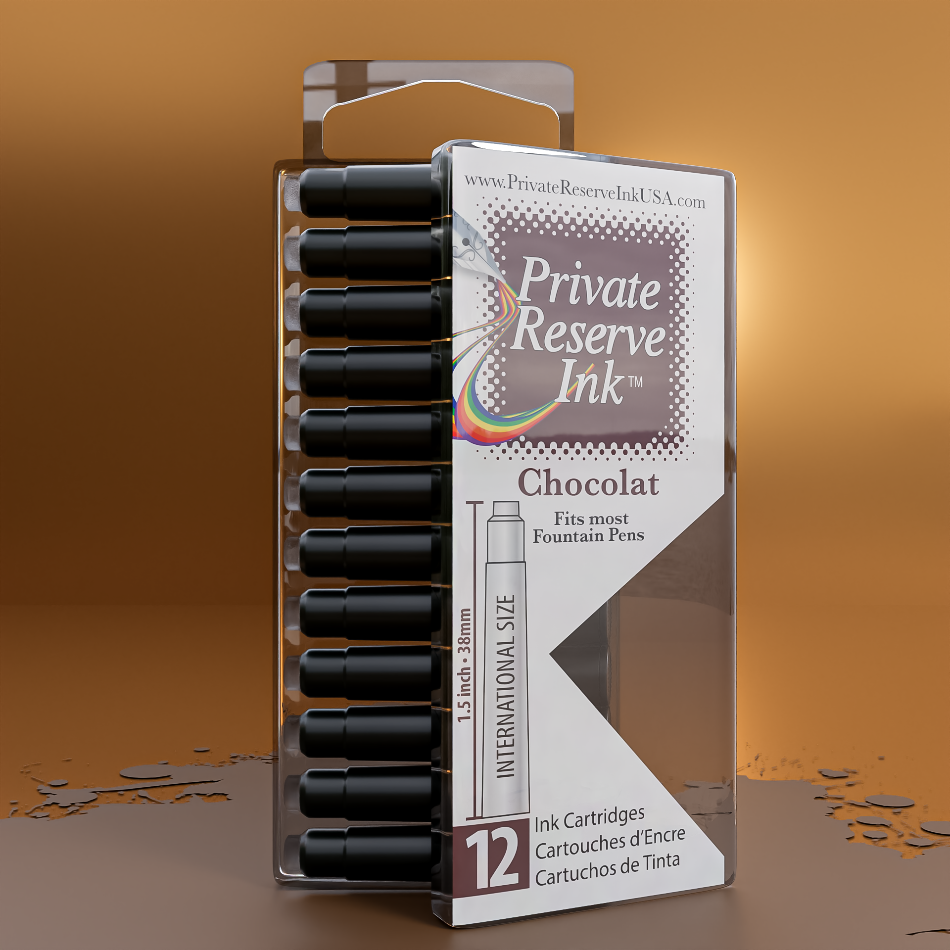דיו חום Chocolat מחסניות (12 יחידות)