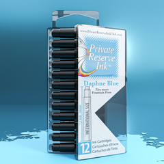 דיו כחול Daphne Blue מחסניות (12 יחידות קופסה שקופה)
