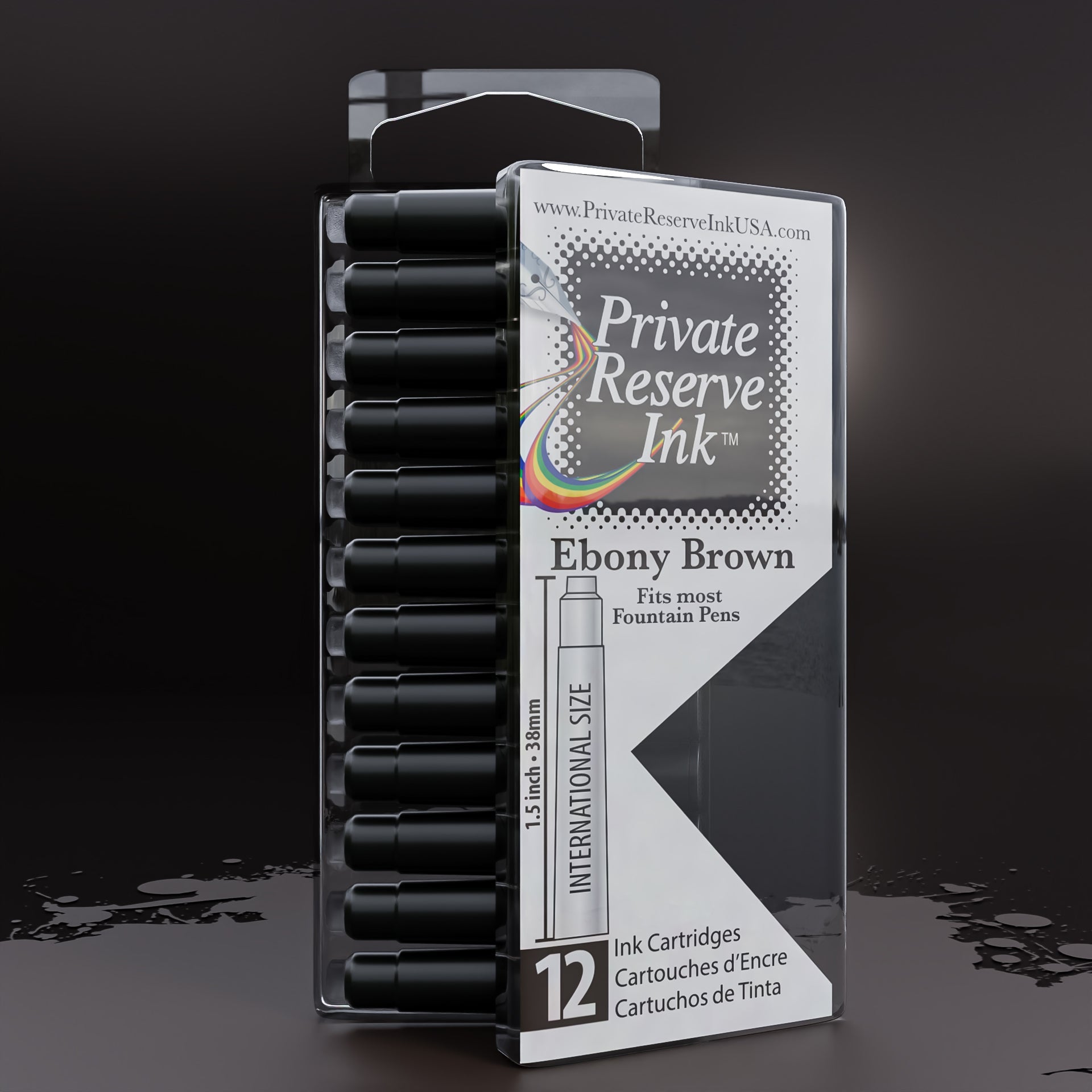 דיו חום Ebony Brown מחסניות (12 יח')