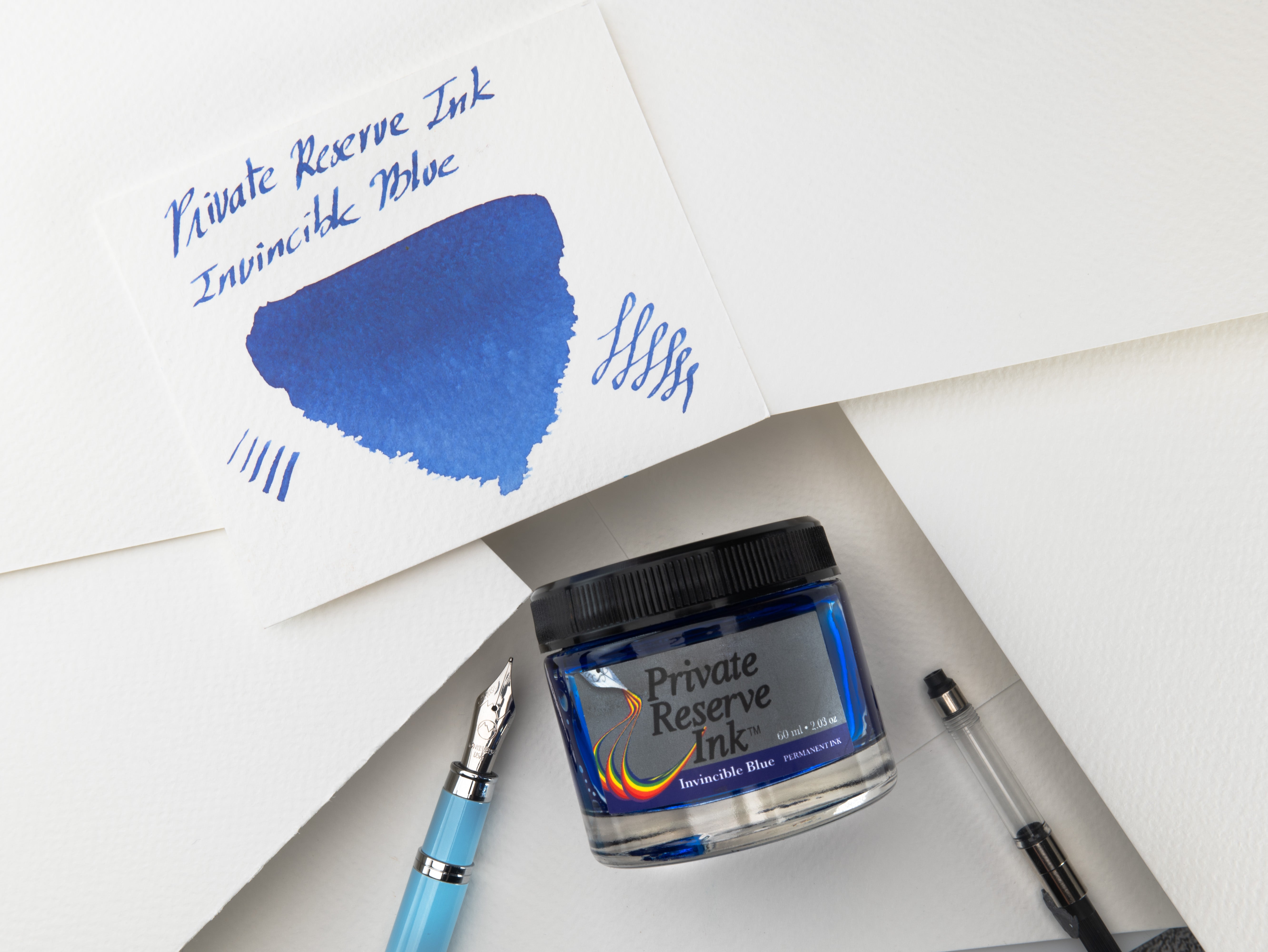 דיו כחול Invincible Blue בקבוק 60ml