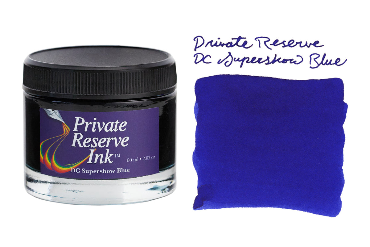 דיו Private Reserve כחול DC Supershow Blue בקבוק 60ml