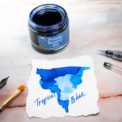 דיו Private Reserve כחול טרופי Tropical Blue בקבוק 60ml