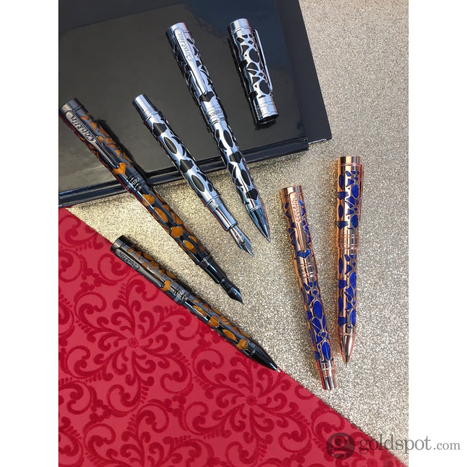 עט כדורי Conklin Endura Deco Crest - כחול Blue