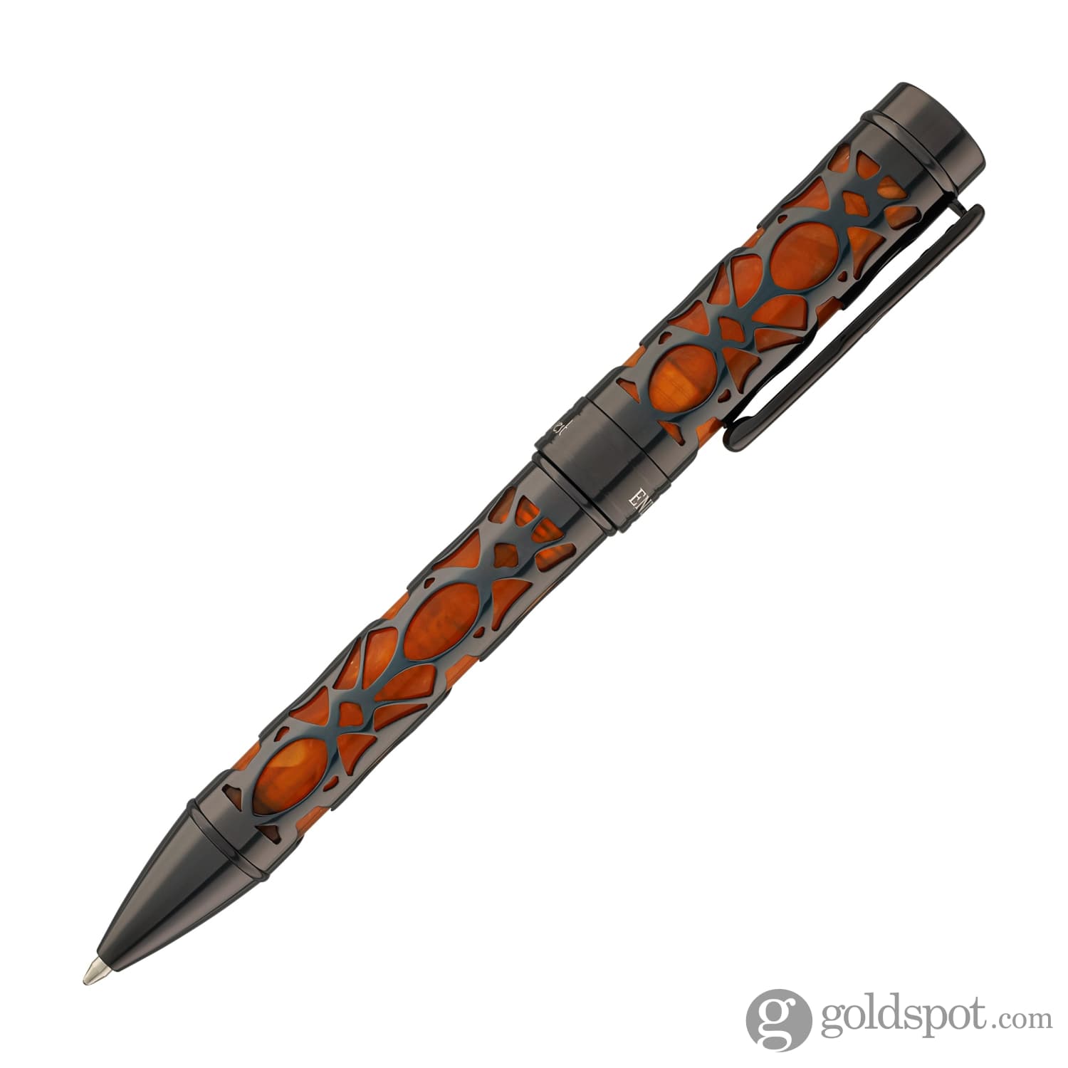 עט כדורי Conklin Endura Deco Crest - כתום Orange