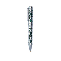 Conklin Endura Deco Crest Forest Green Chrome עט כדורי מבט צד