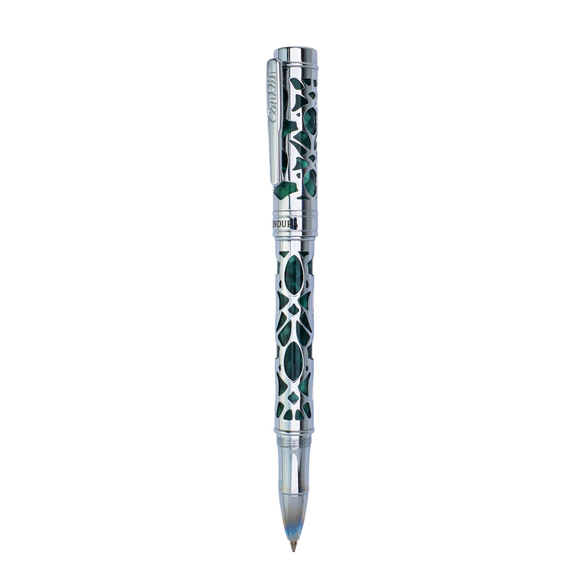 Conklin Endura Deco Crest Forest Green Chrome עט רולר