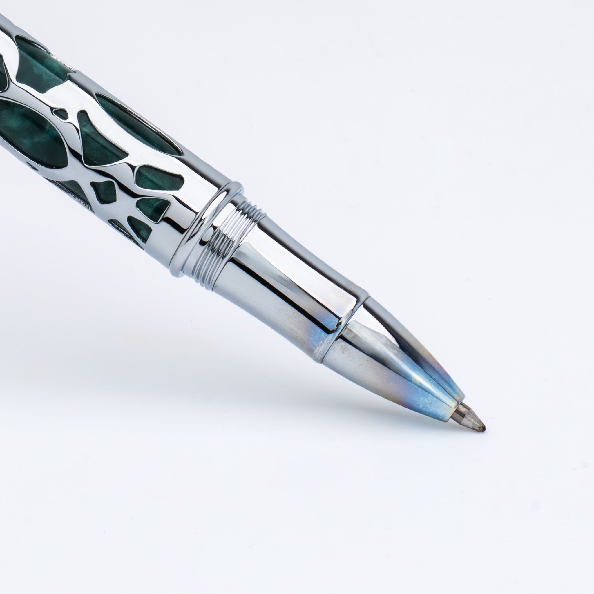 Conklin Endura Deco Crest Forest Green Chrome חוד רולר
