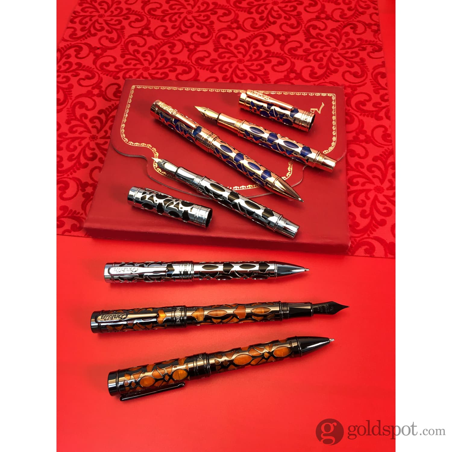 עט נובע Conklin Endura Deco Crest - כתום Orange