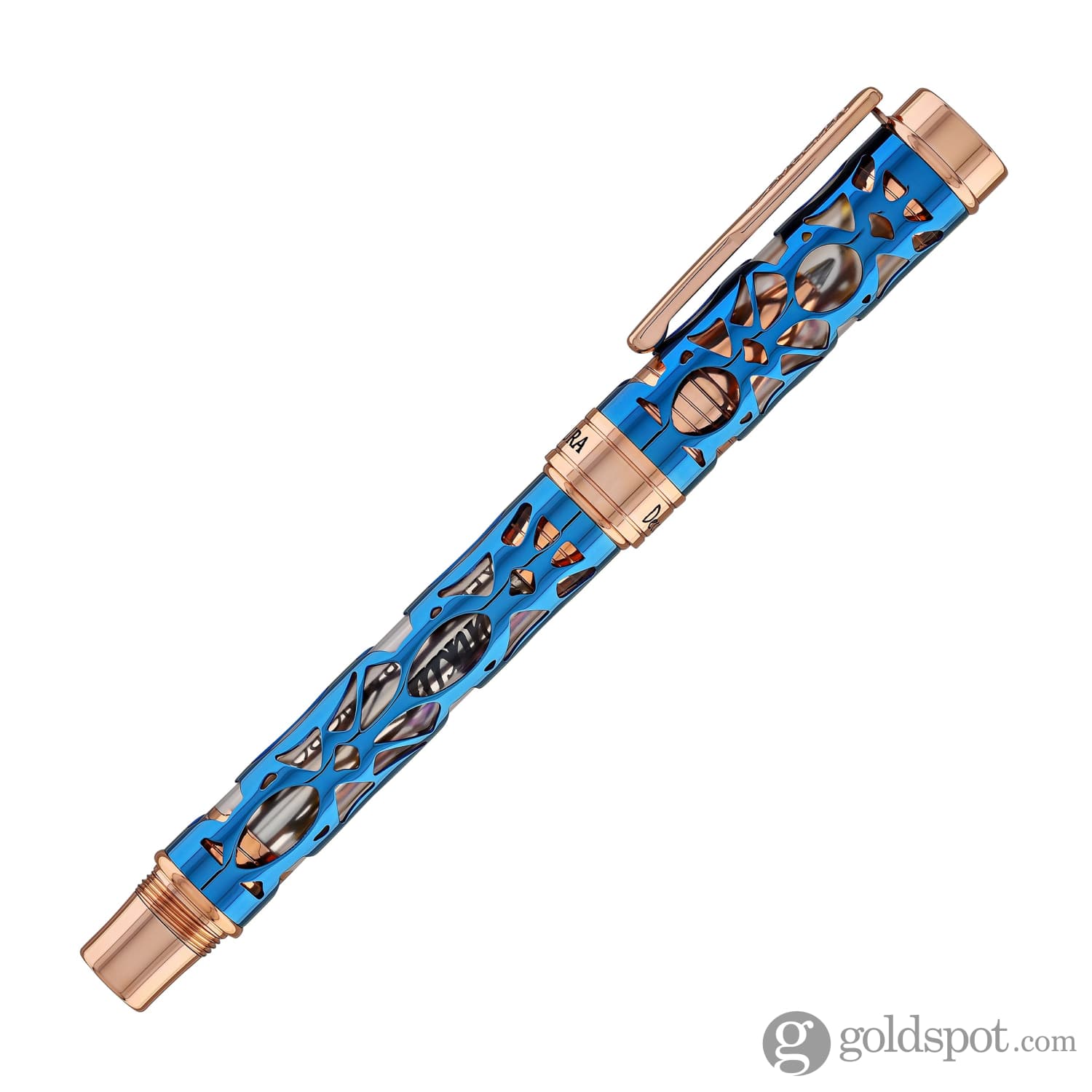 עט רולר Conklin Endura Deco Crest - כחול דמו Demo Blue