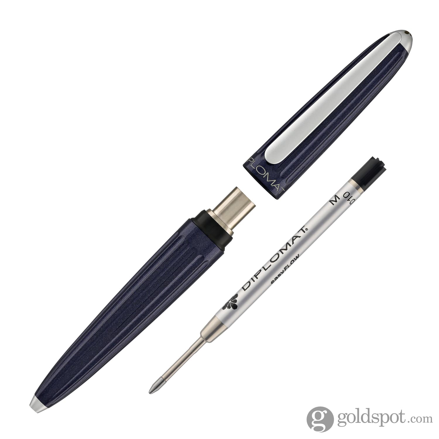 עט כדורי Diplomat Aero - כחול חצות Midnight Blue