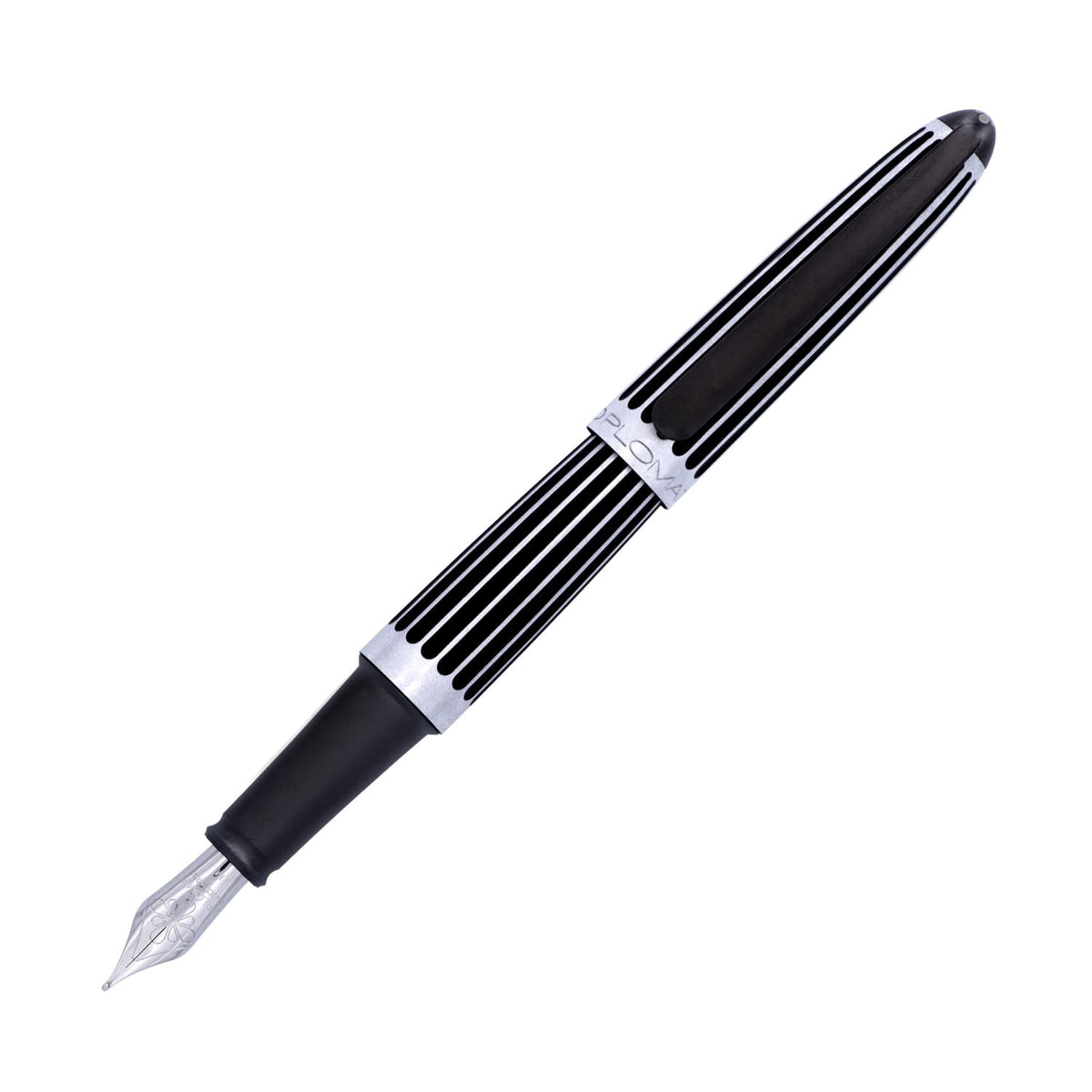 עט נובע Diplomat Aero - שחור פסים Stripes Black