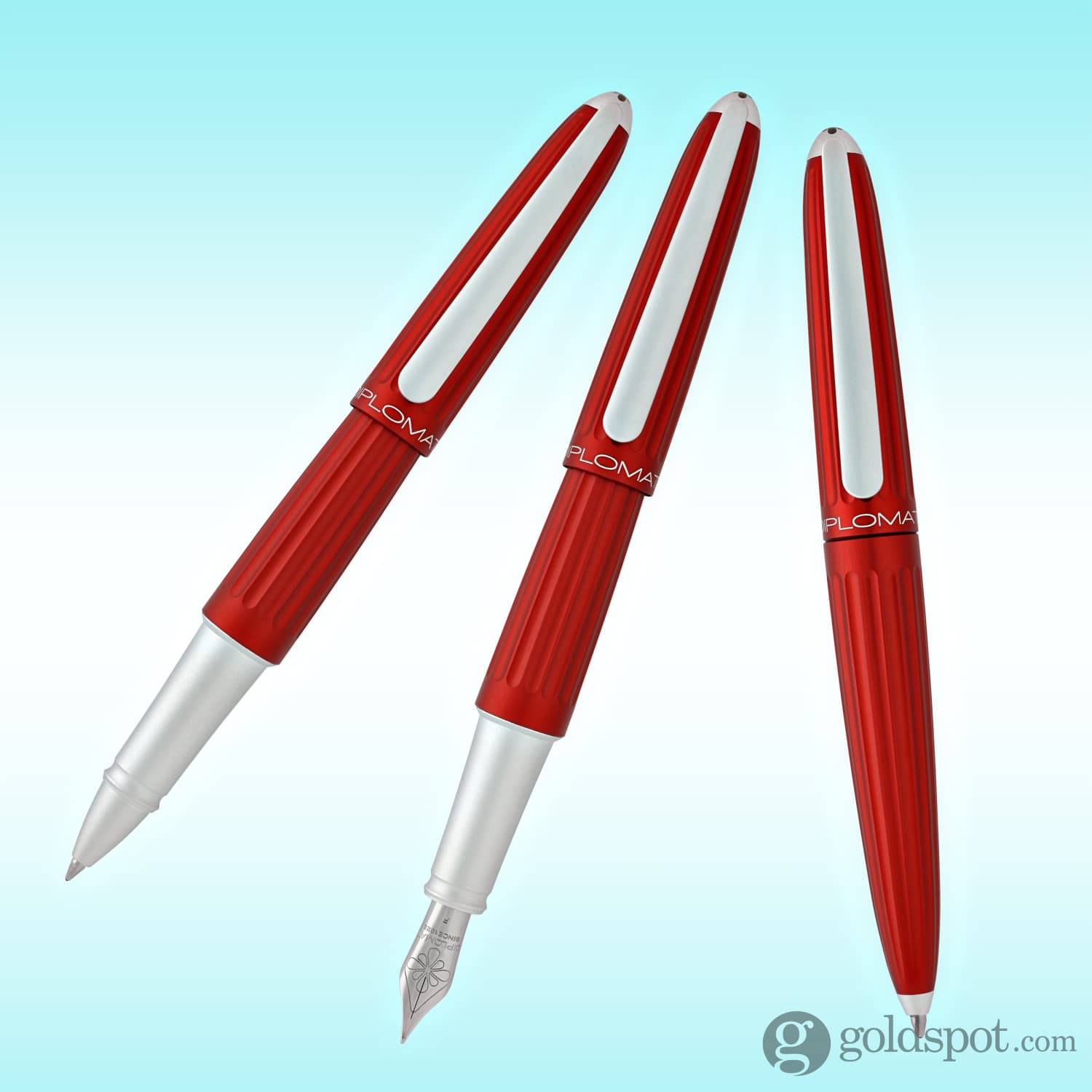 עט רולר Diplomat Aero - אדום Red