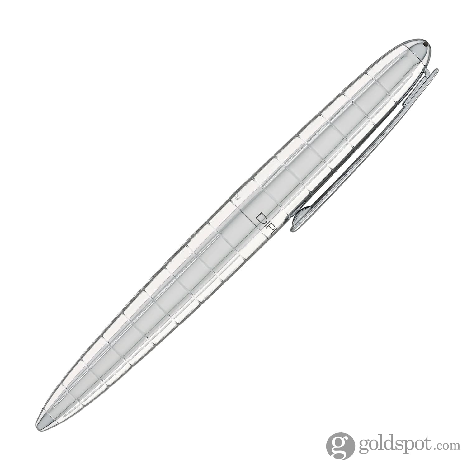 עט רולר Diplomat Aero - כרום מעוין Chrome Rhomb
